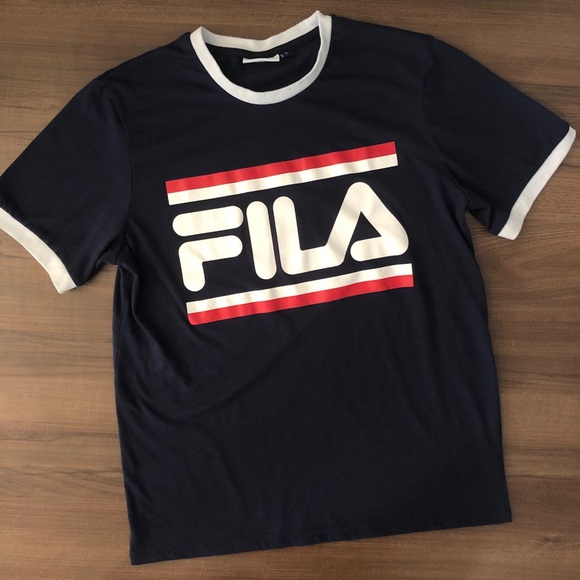 FILA Navy Graphic Print Tee Shirt - Picture 4 of 7
